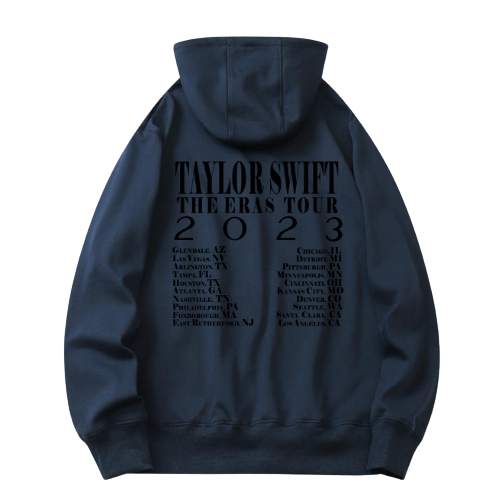 Taylor Swift The Eras Tour Washed Blue Hoodie