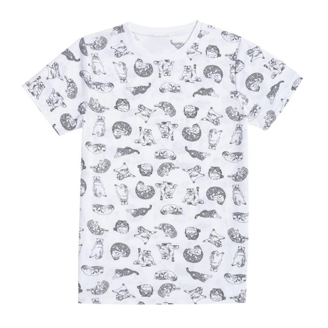 Black and White Meredith Swift and Olivia Swift Print T-Shirt