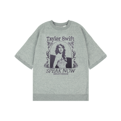 Speak Now (Taylor's Version) Heather Gray Fleece T-Shirt