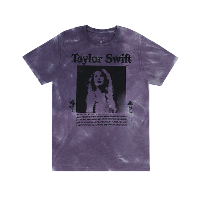 Speak Now (Taylor's Version) Tracklist Purple Tie Dye T-Shirt