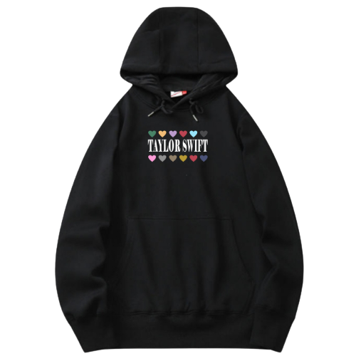 Taylor Swift The Eras Tour Hearts Hoodie