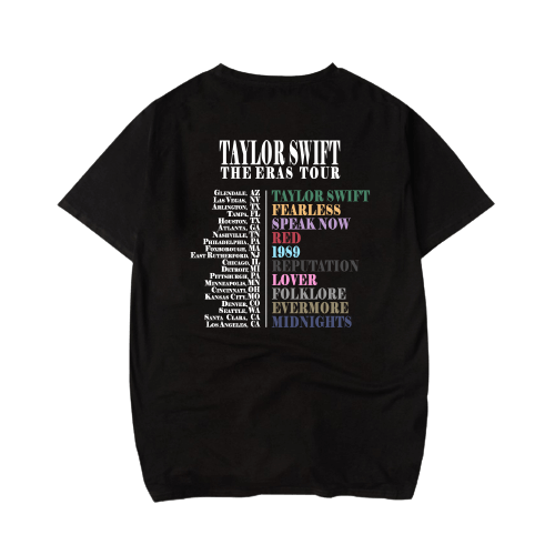 Taylor Swift The Eras Tour Hearts T-Shirt